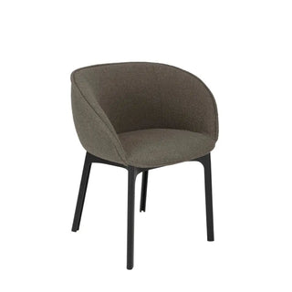 Kartell Charla armchair in fabric and black structure Orsetto 3 Brick Red - Buy now on ShopDecor - Discover the best products by KARTELL design