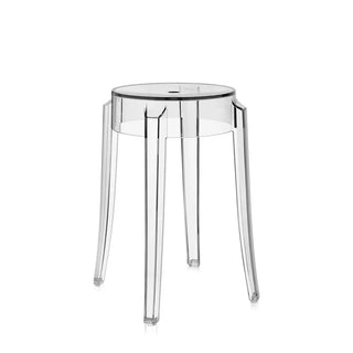 Kartell Charles Ghost stool in polycarbonate Crystal B4 h 46 cm - Buy now on ShopDecor - Discover the best products by KARTELL design