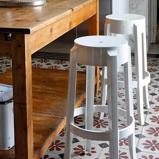 Kartell Charles Ghost stool H. 65 cm. - Buy now on ShopDecor - Discover the best products by KARTELL design