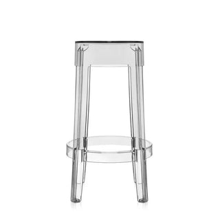 Kartell Charles Ghost stool in polycarbonate - Buy now on ShopDecor - Discover the best products by KARTELL design