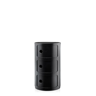 Kartell Componibili container Black 09 3 drawers - Buy now on ShopDecor - Discover the best products by KARTELL design