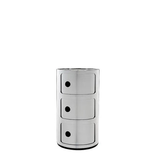 Kartell Componibili container Chrome XX 3 drawers - Buy now on ShopDecor - Discover the best products by KARTELL design