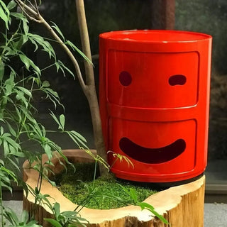Kartell Componibili Smile red container with 2 drawers