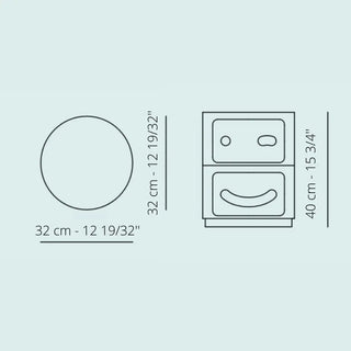 Kartell Componibili Smile red container with 2 drawers