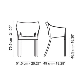 Kartell Dr.No armchairmade of polypropylene and aluminum structure - Buy now on ShopDecor - Discover the best products by KARTELL design