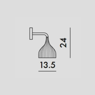 Kartell É wall lamp in polycarbonate - Buy now on ShopDecor - Discover the best products by KARTELL design