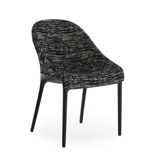 Kartell Eleganza Ela armchair in Melange fabric Melange 1 Black & Black Structure - Buy now on ShopDecor - Discover the best products by KARTELL design
