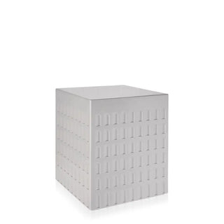 Kartell Eur side table/stool in technopolymer h.45 cm. Grey 07 - Buy now on ShopDecor - Discover the best products by KARTELL design