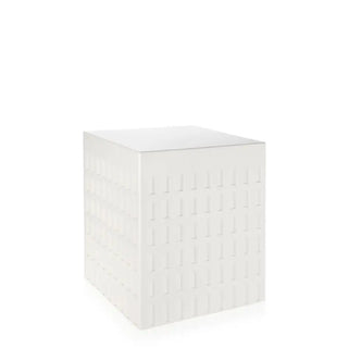 Kartell Eur side table/stool in technopolymer h.45 cm. White 03 - Buy now on ShopDecor - Discover the best products by KARTELL design