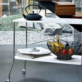 Kartell Flip folding trolley in PMMA with steel structure