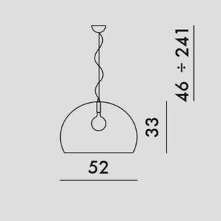 Kartell FL/Y suspension lamp in PMMA
