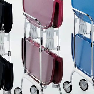 Kartell Gastone folding trolleymade of nylon and aluminum structure