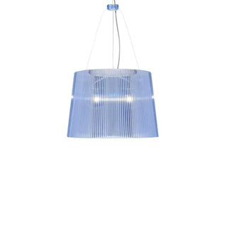 Kartell Gè suspension lamp in polycarbonate Light blue P2 - Buy now on ShopDecor - Discover the best products by KARTELL design