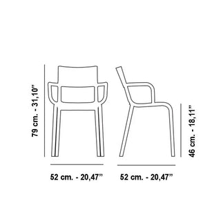 Kartell Generic A armchair in polypropylene - Buy now on ShopDecor - Discover the best products by KARTELL design