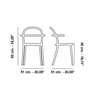 Kartell Generic C armchair in polypropylene - Buy now on ShopDecor - Discover the best products by KARTELL design
