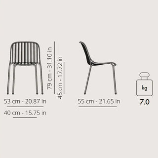 Kartell Hiray steel chair for outdoor use - Buy now on ShopDecor - Discover the best products by KARTELL design