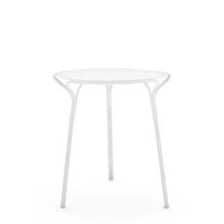 Kartell Hiray steel round table for outdoor use Ø 65 cm. Black 09 - Buy now on ShopDecor - Discover the best products by KARTELL design