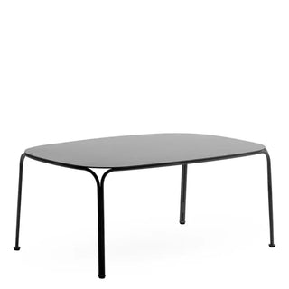 Kartell Hiray steel rectangular side table for outdoor use 90x60 cm. Black 09 - Buy now on ShopDecor - Discover the best products by KARTELL design