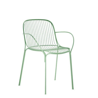 Kartell Hiray steel small armchair for outdoor use Green VE - Buy now on ShopDecor - Discover the best products by KARTELL design