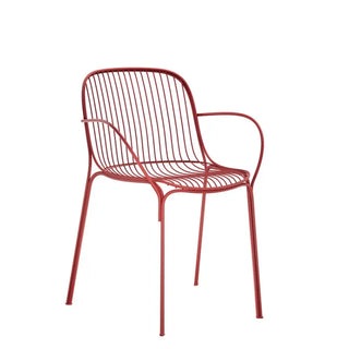 Kartell Hiray steel small armchair for outdoor use Russet RU - Buy now on ShopDecor - Discover the best products by KARTELL design