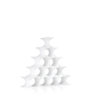 Kartell Infinity bottle holder 16 spaces in polypropylene White 1Z - Buy now on ShopDecor - Discover the best products by KARTELL design