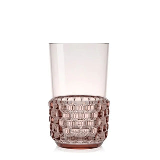 Kartell Jellies Family long drink glass in technopolymer Pink E9 - Buy now on ShopDecor - Discover the best products by KARTELL design