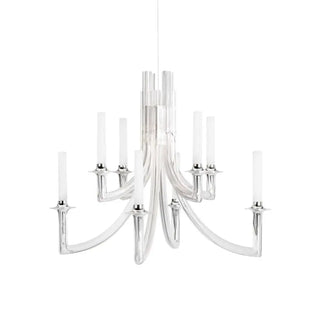 Kartell Khan suspension lamp in polycarbonate Crystal B4 - Buy now on ShopDecor - Discover the best products by KARTELL design