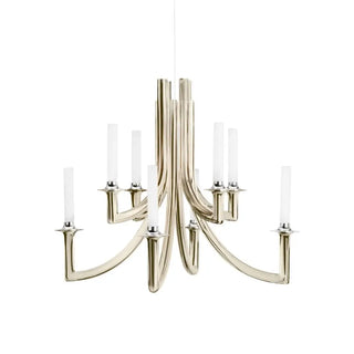 Kartell Khan suspension lamp in polycarbonate Glossy Champagne BL - Buy now on ShopDecor - Discover the best products by KARTELL design