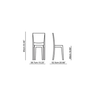 Kartell La Marie chair in polycarbonate - Buy now on ShopDecor - Discover the best products by KARTELL design
