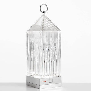 Kartell Lantern portable table lamp in PMMA Crystal B4 - Buy now on ShopDecor - Discover the best products by KARTELL design
