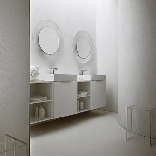 Kartell All Saints by Laufen round mirror in PMMA