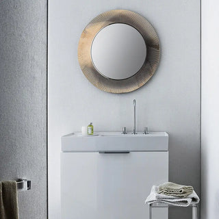 Kartell All Saints by Laufen round mirror in PMMA