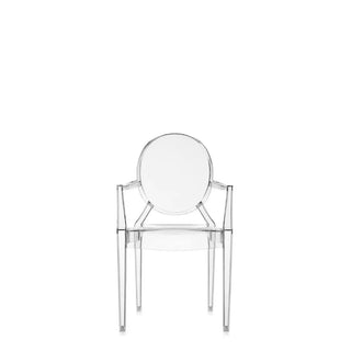 Kartell Lou Lou Ghost armchair for children in polycarbonate Crystal B4 - Buy now on ShopDecor - Discover the best products by KARTELL design