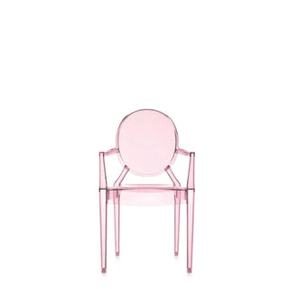 Kartell Lou Lou Ghost armchair for children in polycarbonate Pink Y2 - Buy now on ShopDecor - Discover the best products by KARTELL design