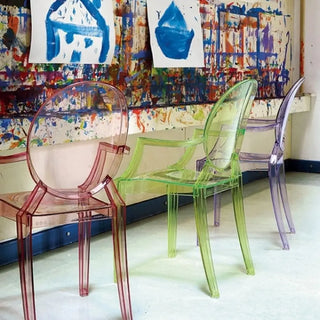 Kartell Lou Lou Ghost armchair for children in polycarbonate - Buy now on ShopDecor - Discover the best products by KARTELL design