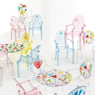 Kartell Lou Lou Ghost armchair for children in polycarbonate - Buy now on ShopDecor - Discover the best products by KARTELL design