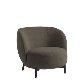 Kartell Lunam armchair in Orsetto fabric with black structure Orsetto 3 Brick Red - Buy now on ShopDecor - Discover the best products by KARTELL design