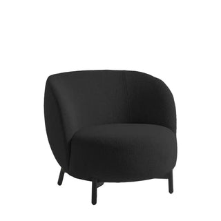 Kartell Lunam armchair in Orsetto fabric with black structure Orsetto 6 Grey - Buy now on ShopDecor - Discover the best products by KARTELL design