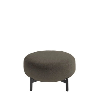 Kartell Lunam pouf in Orsetto fabric with black structure Orsetto 3 Brick Red - Buy now on ShopDecor - Discover the best products by KARTELL design