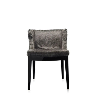 Kartell Mademoiselle Kravitz armchair grey faux-fur snake printed fabric Python Fabric 07 & Black Structure - Buy now on ShopDecor - Discover the best products by KARTELL design