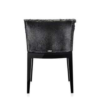 Kartell Mademoiselle Kravitz armchair grey faux-fur snake printed fabric - Buy now on ShopDecor - Discover the best products by KARTELL design