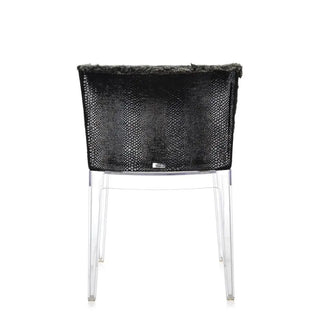 Kartell Mademoiselle Kravitz armchair grey faux-fur snake printed fabric - Buy now on ShopDecor - Discover the best products by KARTELL design