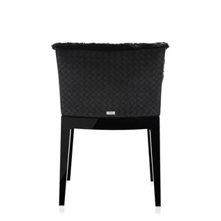 Kartell Mademoiselle Kravitz armchair black faux-fur woven fabric - Buy now on ShopDecor - Discover the best products by KARTELL design
