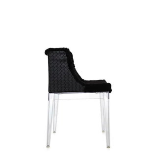 Kartell Mademoiselle Kravitz armchair black faux-fur woven fabric - Buy now on ShopDecor - Discover the best products by KARTELL design