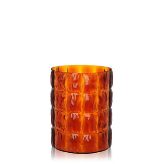 Kartell Matelassé vase in PMMA Amber MM - Buy now on ShopDecor - Discover the best products by KARTELL design