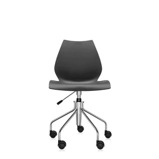 Kartell Maui swivel chair in polypropylene Anthracite 1M - Buy now on ShopDecor - Discover the best products by KARTELL design