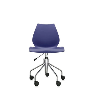 Kartell Maui swivel chair in polypropylene Navy blue 3M - Buy now on ShopDecor - Discover the best products by KARTELL design