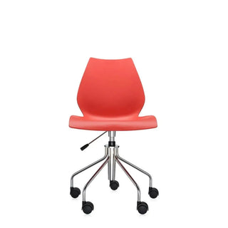 Kartell Maui swivel chair in polypropylene Purple 4M - Buy now on ShopDecor - Discover the best products by KARTELL design