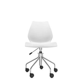 Kartell Maui swivel chair in polypropylene Zinc white 2M - Buy now on ShopDecor - Discover the best products by KARTELL design