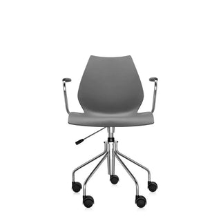 Kartell Maui swivel armchair in polypropylene Anthracite 1M - Buy now on ShopDecor - Discover the best products by KARTELL design